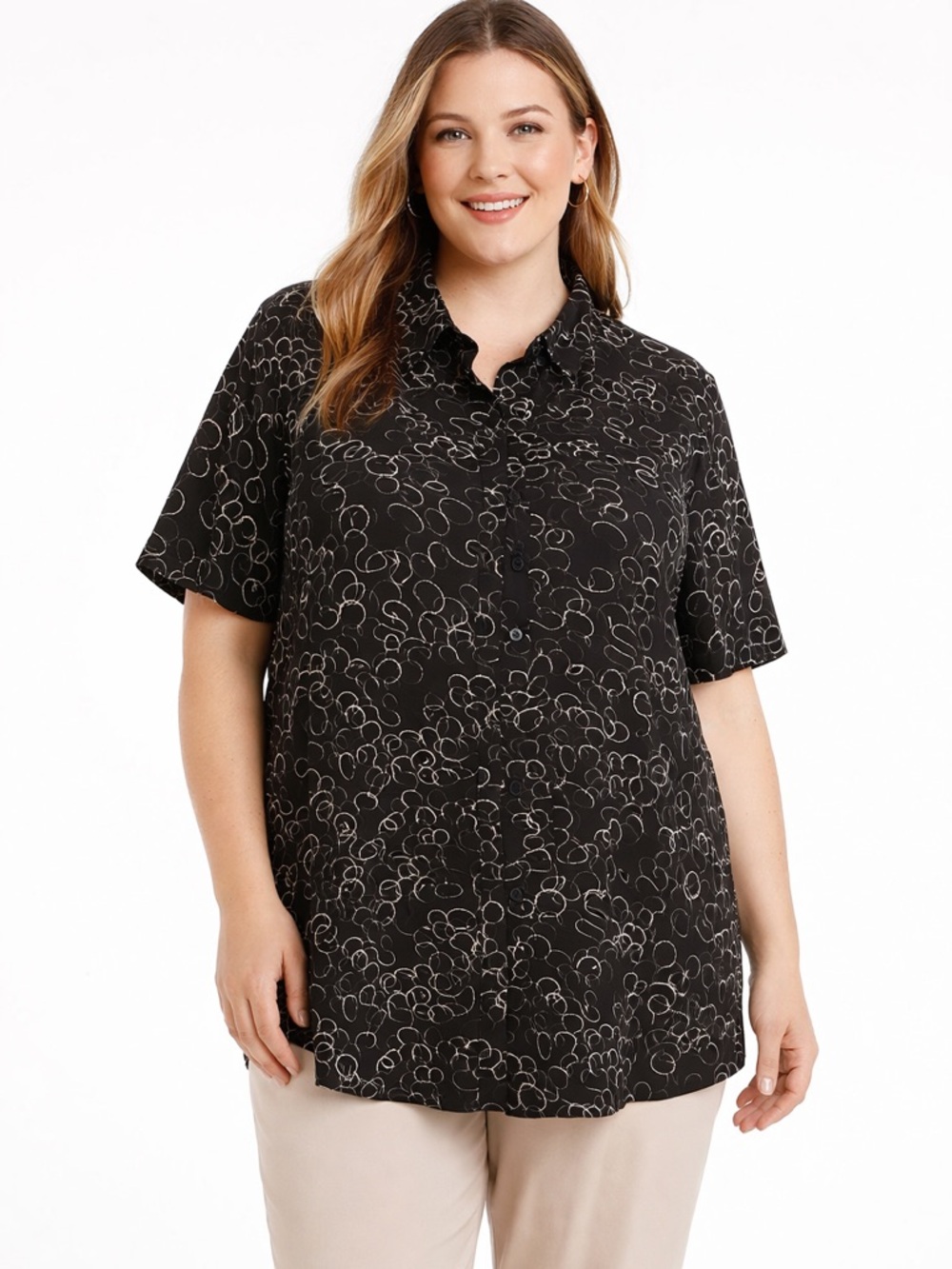 Adriana Papell Women's 2X Blouse